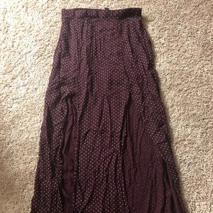double slit AE skirt